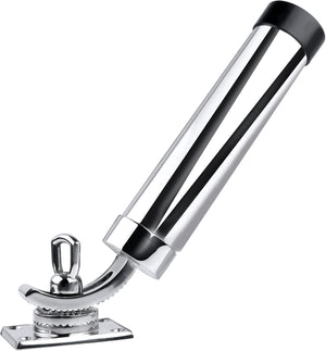 Seamax 360 Degree Adjustable Fishing Rod Holder Deck Mount 316 Stainless Steel for Marine Boat Yacht