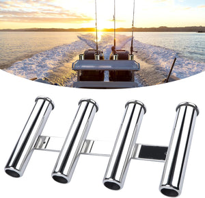 Seamax 4 Rod Rack Fishing Rod Holder 316 Stainless Steel Rod Holder for Boats & Yacht