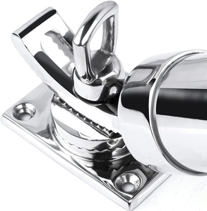 Seamax 360 Degree Adjustable Fishing Rod Holder Deck Mount 316 Stainless Steel for Marine Boat Yacht