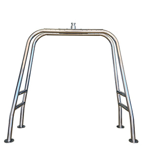Origin Stainless Mini Tower, 43–60” Adjustable, Ski Tow Pylon & Wakeboard Tower, 304 Stainless Steel, Fits Pontoon Boats, Mount Kit Included