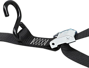 Seamax Motorcycle Tie Down Straps (2 Packs 1.5"*8ft), with S Hook and Carabiner, 1500-3000 LBS Break Strength