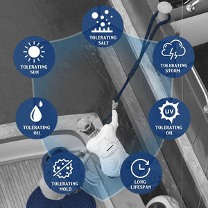 Seamax 2-Pack Heavy Duty Dock Line, Marine Grade Nylon Double Braided