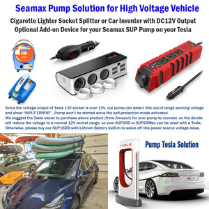 Signature Edition SUP20D PRO Double Stage 20PSI Electric Air Pump for Inflatable SUP and Boat, Intelligent Firmware with Built-in Temperature Sensor and Timer