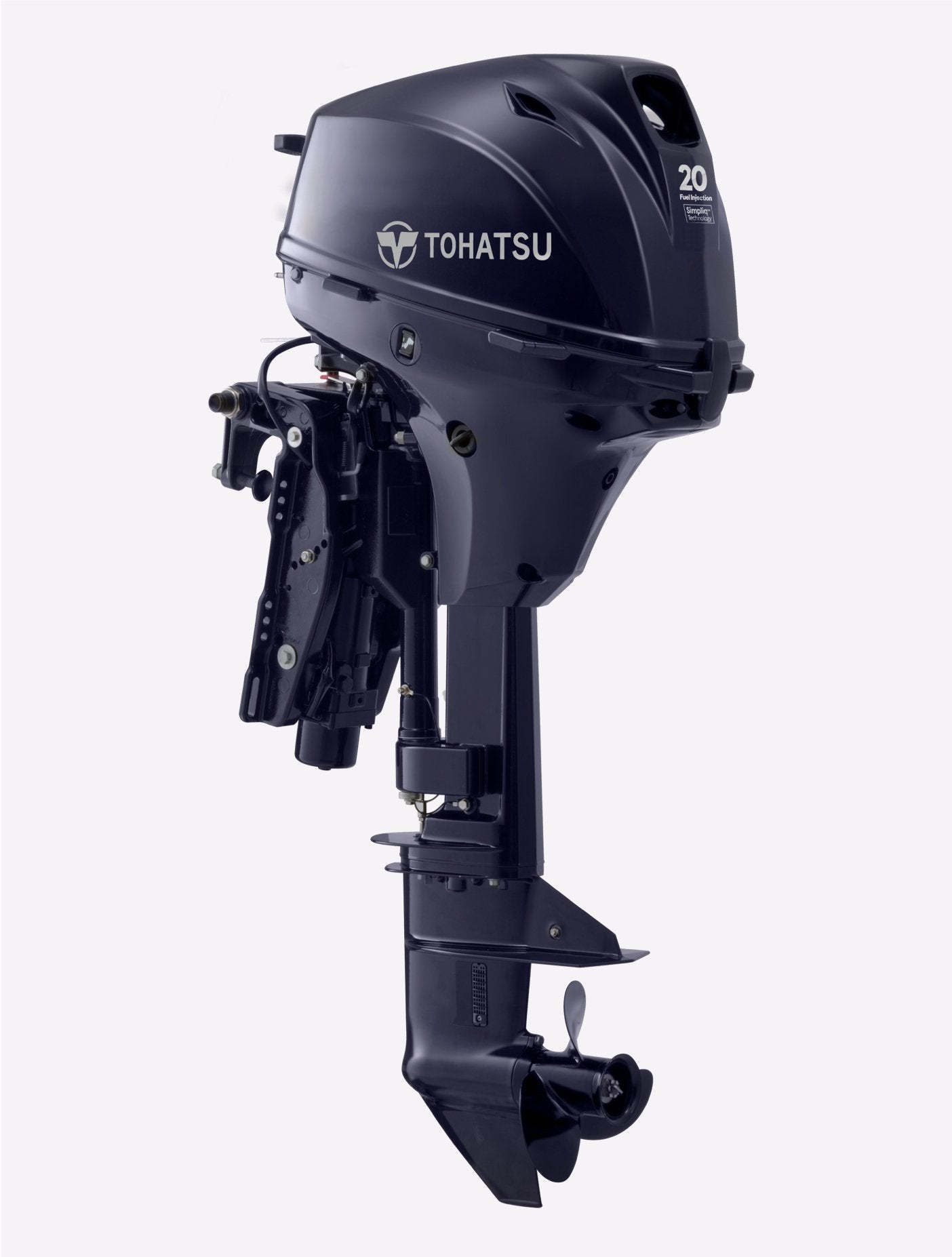 Tohatsu 4-Stroke 20HP Outboard Motor, Tiller Handle, New EFI Model 5 Years Warranty - Seamax Marine