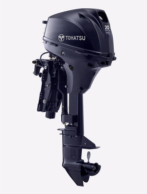 Tohatsu 4-Stroke 20HP Outboard Motor, Tiller Handle, New EFI Model 5 Years Warranty - Boat & Motor Package Deal Only