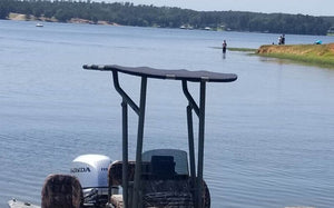 Dolphin Smart Heavy Duty T Top Anodized W/ black canopy