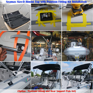 Seamax Bimini Solution for Inflatable Boat, Fiberglass Boat, and Aluminum Boat - Seamax Marine