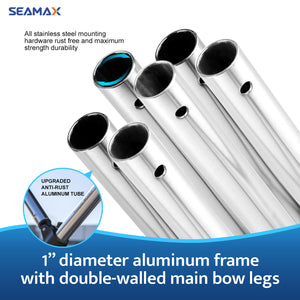 Seamax Bimini Solution for Sport Inflatable Boats (PVC and Hypalon) with Suitable Options