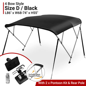 Seamax Bimini Solution for Sport Inflatable Boats (PVC and Hypalon) with Suitable Options