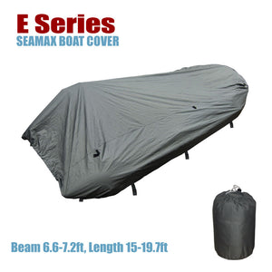 Inflatable Boat Cover, E Series for Beam 6.6-7.4ft, 4 Sizes fit 15-20ft boat - Seamax Marine