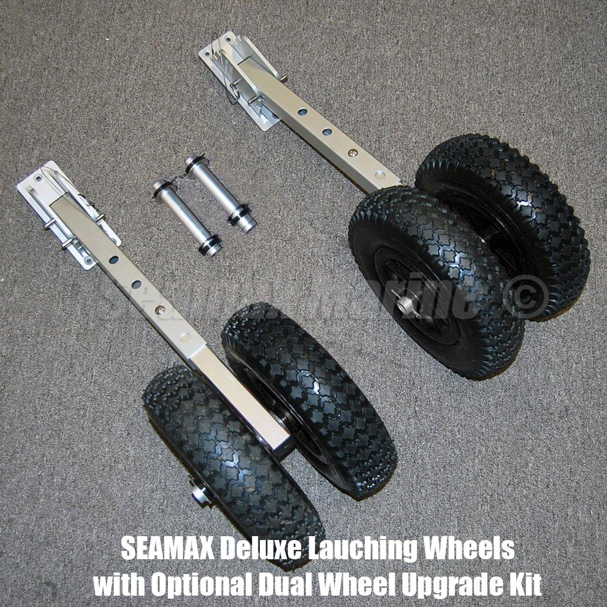 14" Dual Wheel Upgrade Kit for Seamax Deluxe Boat Launching Wheels - Good for 2019 or Later Version
