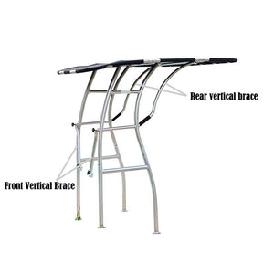 Dolphin Pro3 Extreme Heavy  Duty T top Anodised Frame Black Canopy