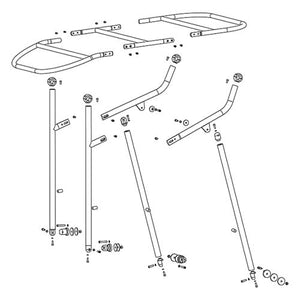 Dolphin Smart Heavy Duty T Top Anodized W/ black canopy