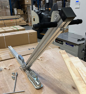 Aluminum Boat Hand Dolly Set with 16” Wheels, Quick Leased Frame with Towing Handle and Coupler, Off Road Use with Limited Speed