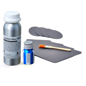 Pro Repair Kit for Inflatable Boats, Marine Grade 250ml 2 Parts Adhesive Sealed in Aluminum Bottles - Option Available in PVC & Hypalon Version