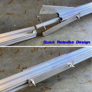 Aluminum Boat Hand Dolly Set with 16” Wheels, Quick Leased Frame with Towing Handle and Coupler, Off Road Use with Limited Speed