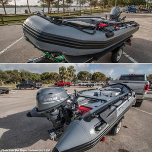 Seamax Ocean380 12.5 Feet Heavy Duty Inflatable Boat, Max 5 Passengers & Rated 25HP - Seamax Marine