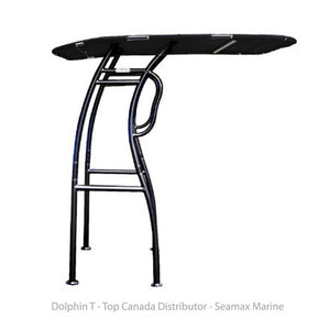 Dolphin Pro2 T Top Black Coated Frame Black Canopy plus Quick Release Knobs + Antenna Bracket