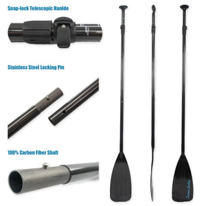 Seamax New Carbon Fiber Adjustable SUP Paddle 65'-85' for Stand Up Paddle Board - Seamax Marine