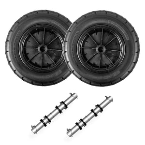 Deluxe Boat Launching Dolly, 4 Positions and 4 Stages Removable and Adjustable Legs, 14" Pneumatic Wheels (Silver)