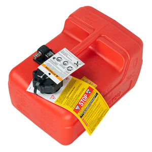 Genuine Tohatsu Nissan Fuel Tank 3.1 US Gallon (12 liter) fuel tank with tank-side connector, Part#: 3V170-1671M