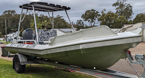 Dolphin Walk Around Boat T Top Super Wide Shade