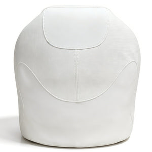 Seamax 003WW Series Premium Bucket Seat, Sport Flip Up Seat, Captain Seat (White/White)