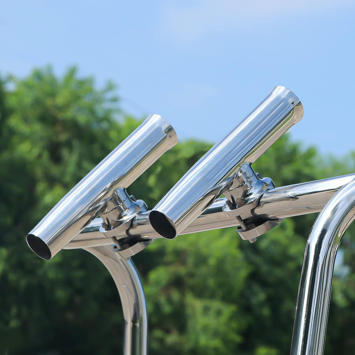 clamp style fishing rod holders Stainless Tournament on Holder for Rails, Rail Mount Rod Holder (Fit Rails: 7/8"-1") : Sports & Outdoors on attachment Seamax Stainless Tournament Style Boat