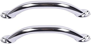 Seamax 2PCS Boat Handrail Grab Handle Polished Stainless Steel Round Tube