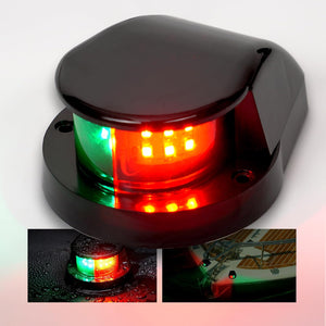 Seamax Boat Navigation Light,LED Marine Bow Light Front Warning Light for Pontoon Fishing Boat, Black