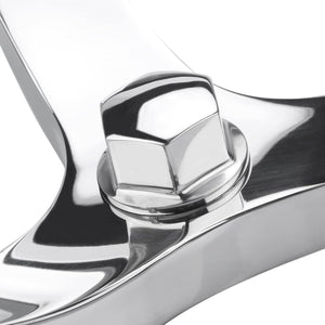 Seamax Stainless Steel Boat Steering Wheel 3 Spoke 13-1/2" Dia, with 5/8" -18 Nut and Turning Knob for Seastar and Verado