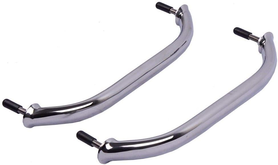 Seamax 2PCS Boat Handrail Grab Handle Polished Stainless Steel Round Tube