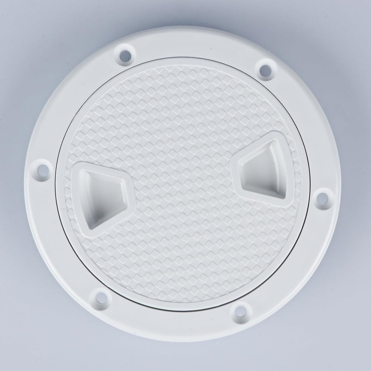 Seamax Boat Hatch White 4" 6" Round Non Slip Inspection Hatch w/Detachable Cover for Marine Boat Yacht Truck RV
