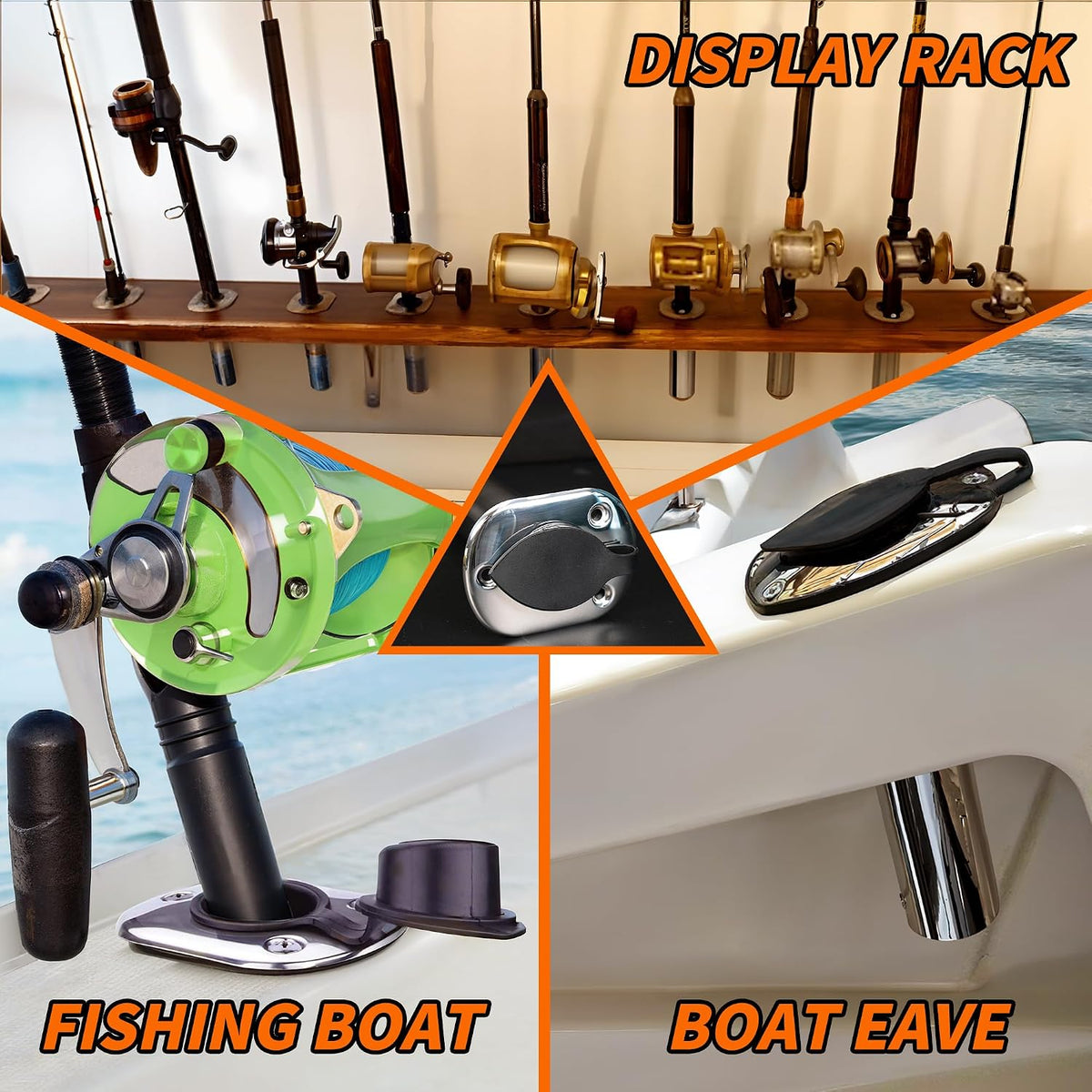 0vc fishing pole 4ack TrunkWorks Waterproof PVC Great White Heavy Duty Floor Standing Marine Rod Display Organizer Rack for Bent and Straight Butt Rods Showcase your prized collection in a neat and organized rack that is tough enough to last a lifetime and weighty enough to stay upright for good Easy DIY Fishing Pole Holder