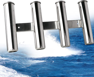 Seamax 4 Rod Rack Fishing Rod Holder 316 Stainless Steel Rod Holder for Boats & Yacht