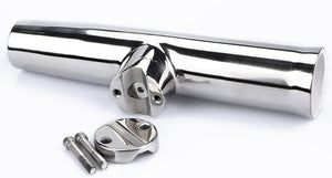 Seamax 2PCS Tournament Style 360 Adjustable Fishing Rod Holder Clamp on Marine Boat Rail 7/8" to 1"