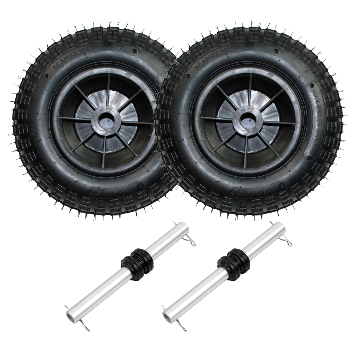 12&quot; Dual Wheel Upgrade Kit for Seamax EZ Load, and 2017 Deluxe Launching Wheel or Earlier