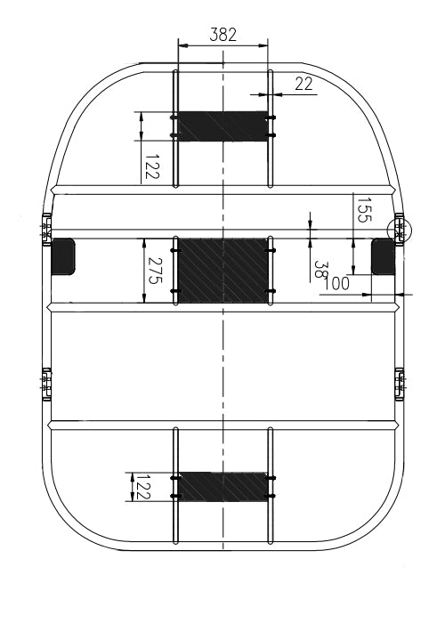 Dolphin Pro3 Center Console Boat Extreme Heavy Duty T Top W/ 5 Solid Top Plates
