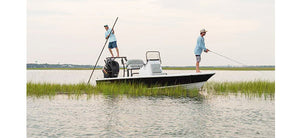 Dolphin Pro31.5 Width X 18.5" Depth X 42" Poling Platform, Multiple Color - Anodized/Black/White Frame