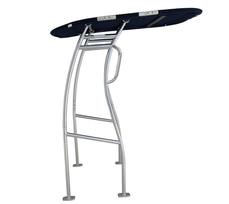 Dolphin Pro Plus 2025V T-Top for 16–19 ft Boats, Heavy-Duty 1.5" Aluminum Frame, Fits Up to 43" Console, Quick Release, Removable Canopy (Black/Blue Option)