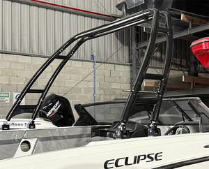 Reborn LaunchX 2026 Wakeboard Tower, Upgraded Two-Way Installation Design, 2.5" Heavy Duty Aluminum Tubing, Premium Strength & Look
