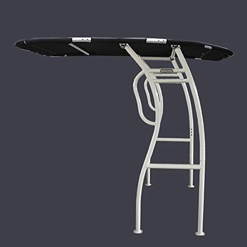 Dolphin Pro2 T Top White Coated Frame Black Canopy plus Quick Release Knobs + Antenna Bracket