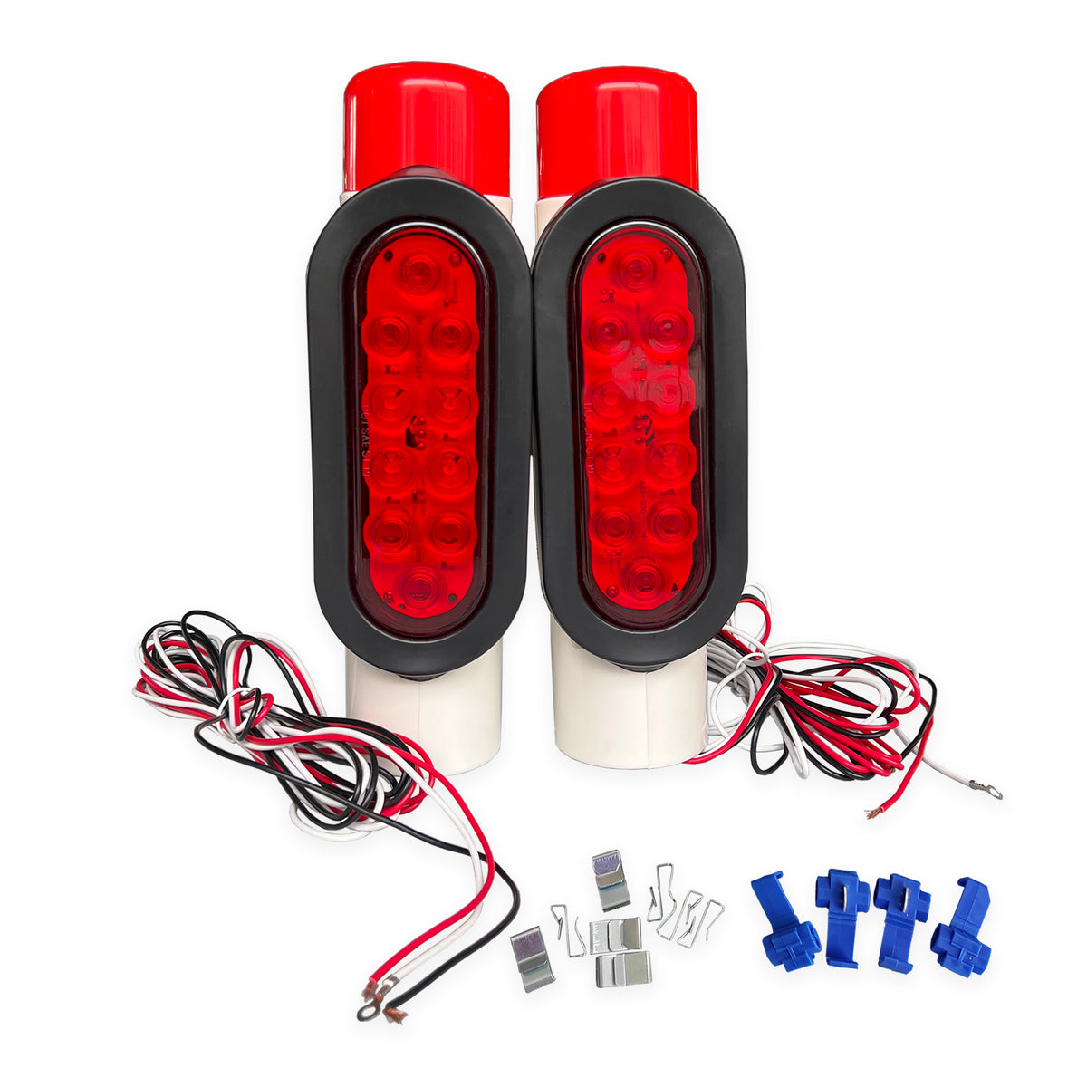 Seamax Trailer Guide Post Mounted LED Tail Light, 1 Pair