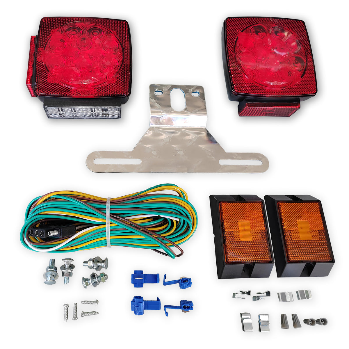 Seamax LED Tail Light Kit for Trailers under 80&quot; Wide 1 Set, DOT Approval