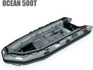 Seamax Pro OceanT Hypalon Commercial Grade Inflatable Boat, with Heavy Duty Alumium Floor (Boat Only)