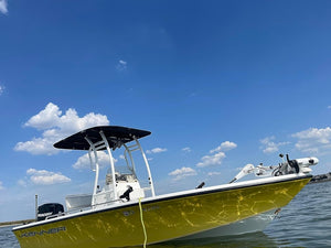 Dolphin Pro2 T Top White Coated Frame Black Canopy plus Quick Release Knobs + Antenna Bracket