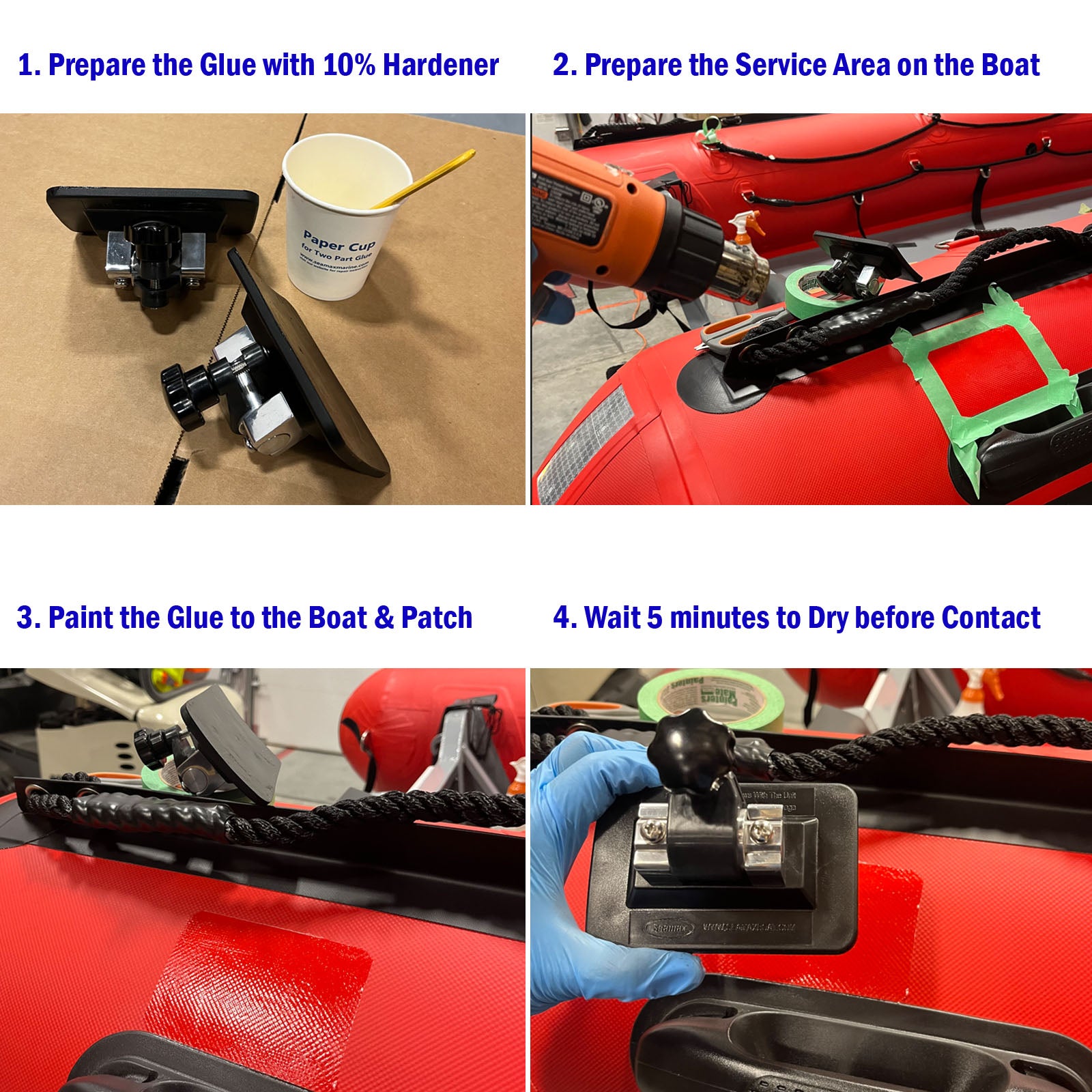 Seamax Developed Bimini Top Pontoon Fitting Kit for Inflatable Boat - Seamax Marine