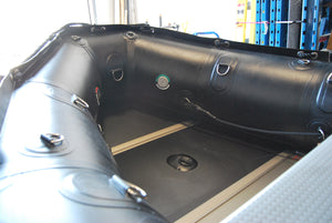 Seamax Ocean380T 12.5 Feet Commercial Grade PVC Inflatable Boat, Max 7 Passengers and 25HP Rated