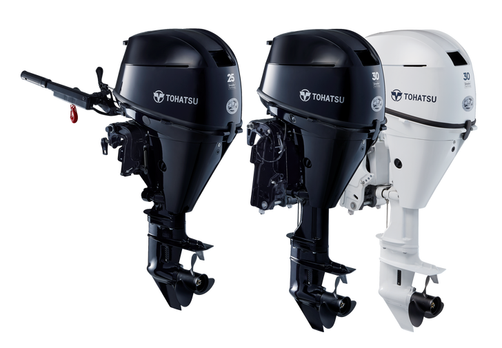 Tohatsu 4-Stroke 30HP Outboard Motor, Tiller Handle, 5 Years Warranty - Boat &amp; Motor Package Deal Only