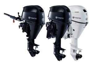 Tohatsu 4-Stroke 30HP Outboard Motor, Tiller Handle, 5 Years Warranty - Boat & Motor Package Deal Only